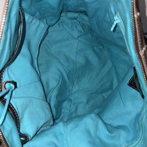 Franco GABS tan leather squares patch purse - Picture 7 of 7